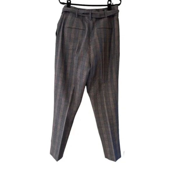 Equipment Women’s Tie Waist Plaid Wool Blend Trousers size 10 - Picture 5 of 5